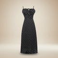 Schwarz Weiß Polka Dot